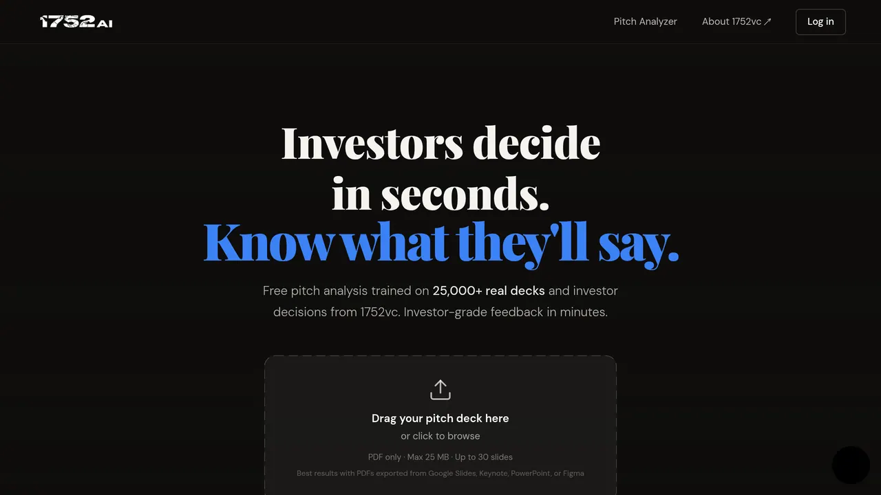1752vc Pitch Deck Analyzer screenshot