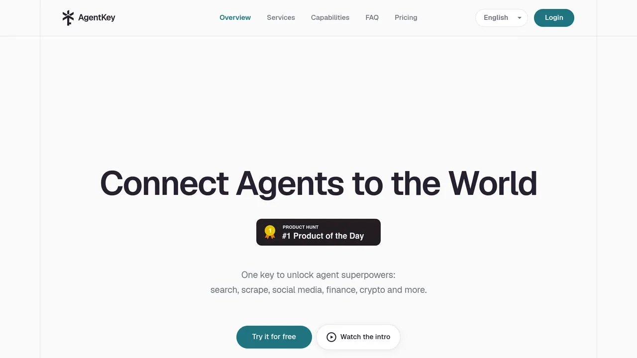 Screenshot of AgentKey