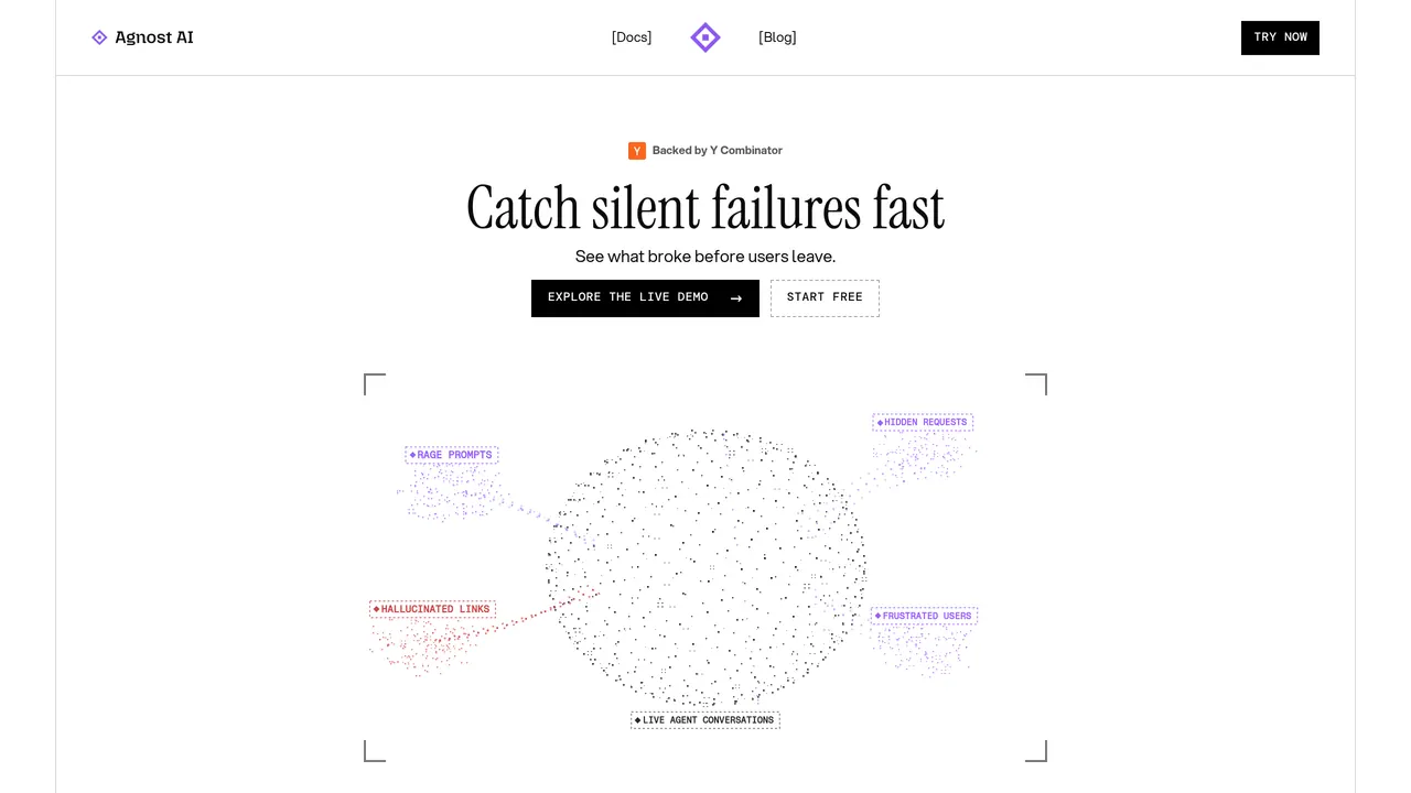 Screenshot of Agnost AI