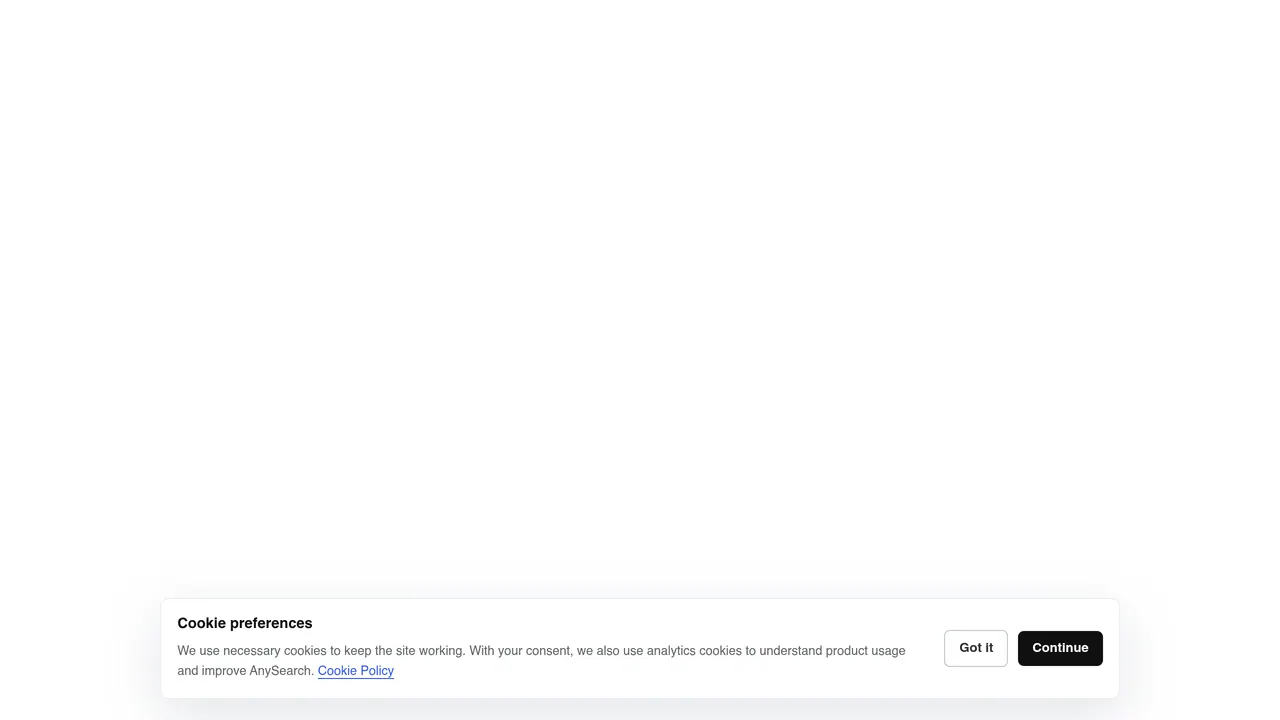 Screenshot of AnySearch