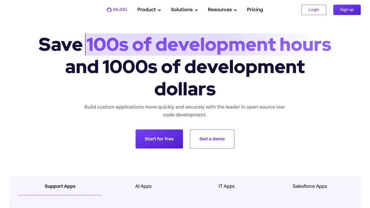 Appsmith screenshot