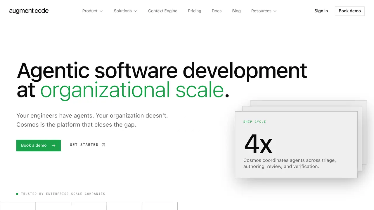 Screenshot of Augment Code