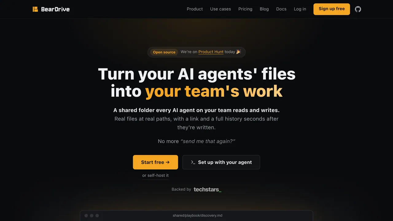 Screenshot of BearDrive