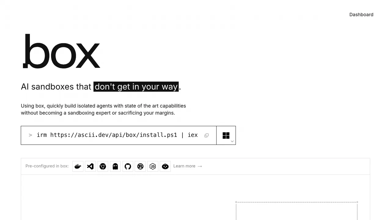 Screenshot of box