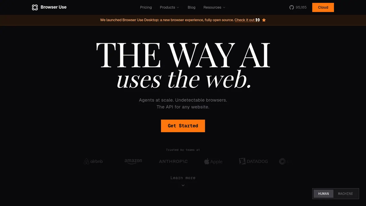 Browser Use screenshot