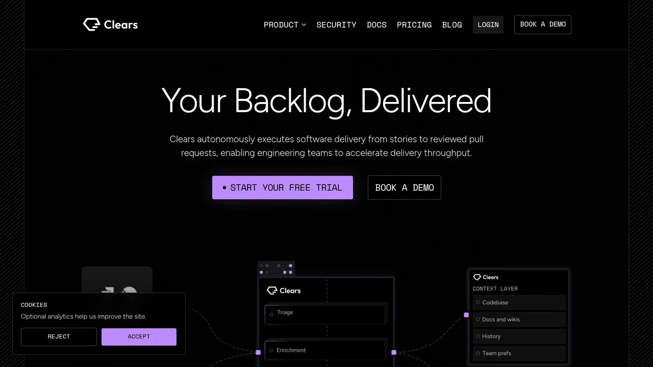 Screenshot of Clears