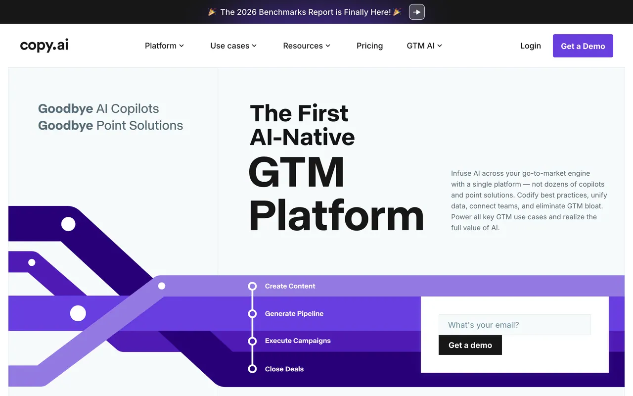 Screenshot of Copy.ai
