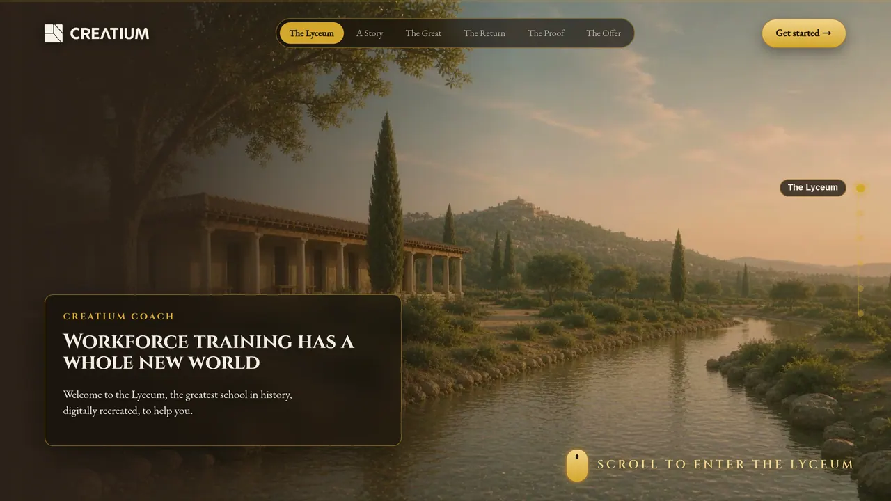 Screenshot of Creatium Coach