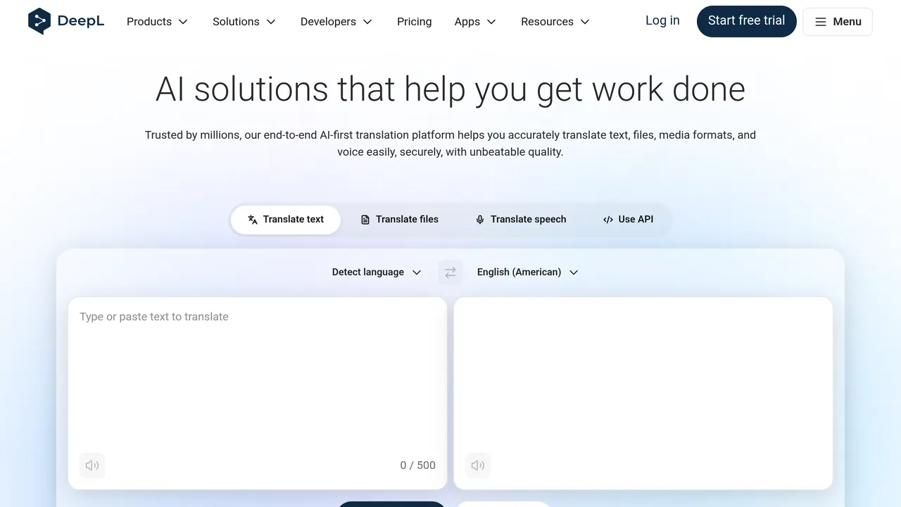 DeepL Translator screenshot
