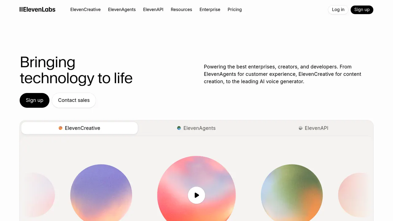 ElevenLabs screenshot