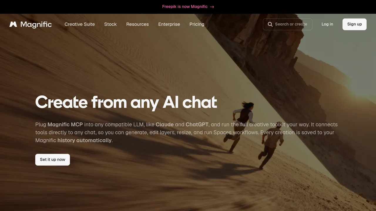 Screenshot of Freepik AI Suite