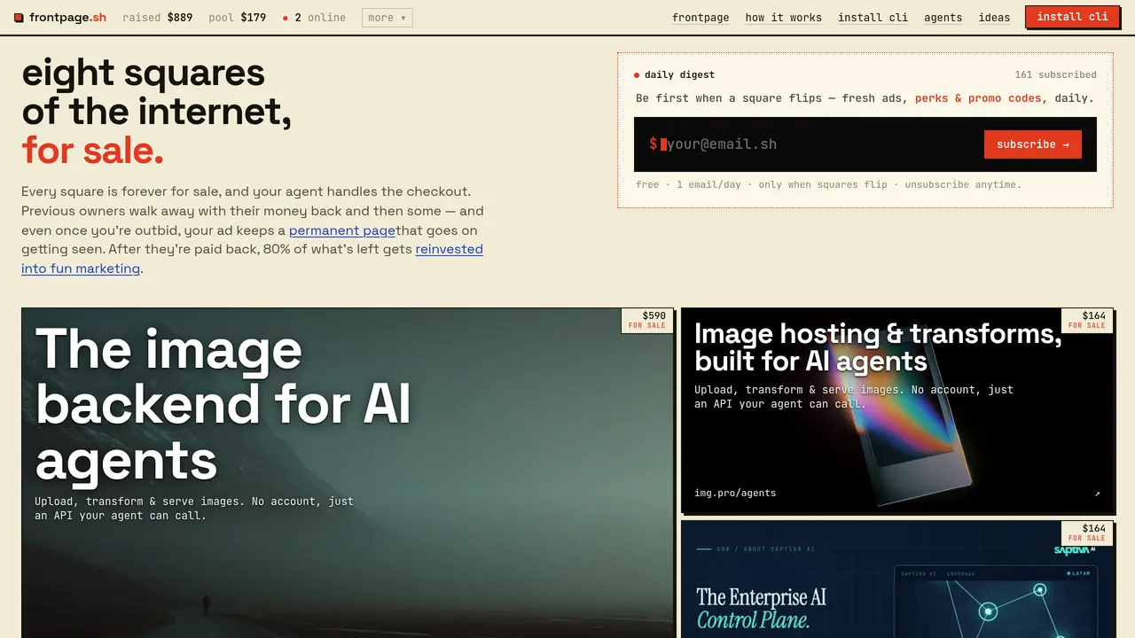 frontpage.sh screenshot