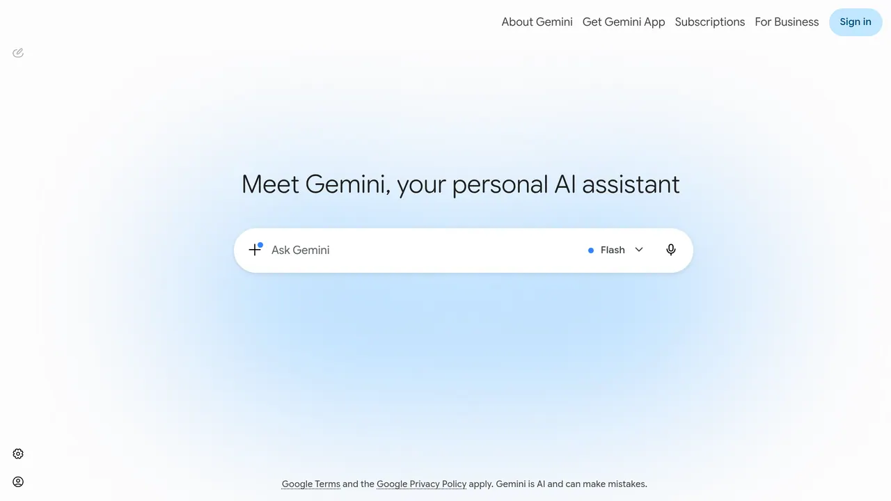 Screenshot of Gemini in Chrome