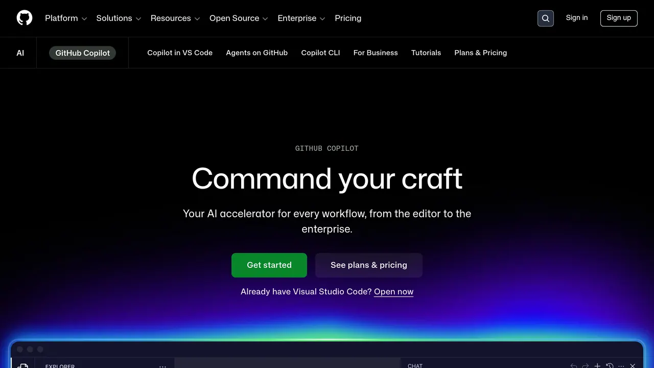 GitHub Copilot screenshot