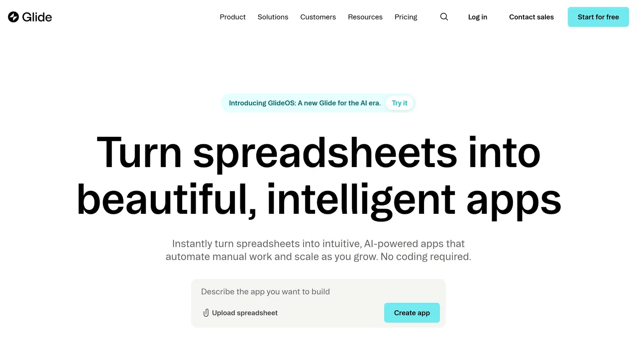 Screenshot of Glide