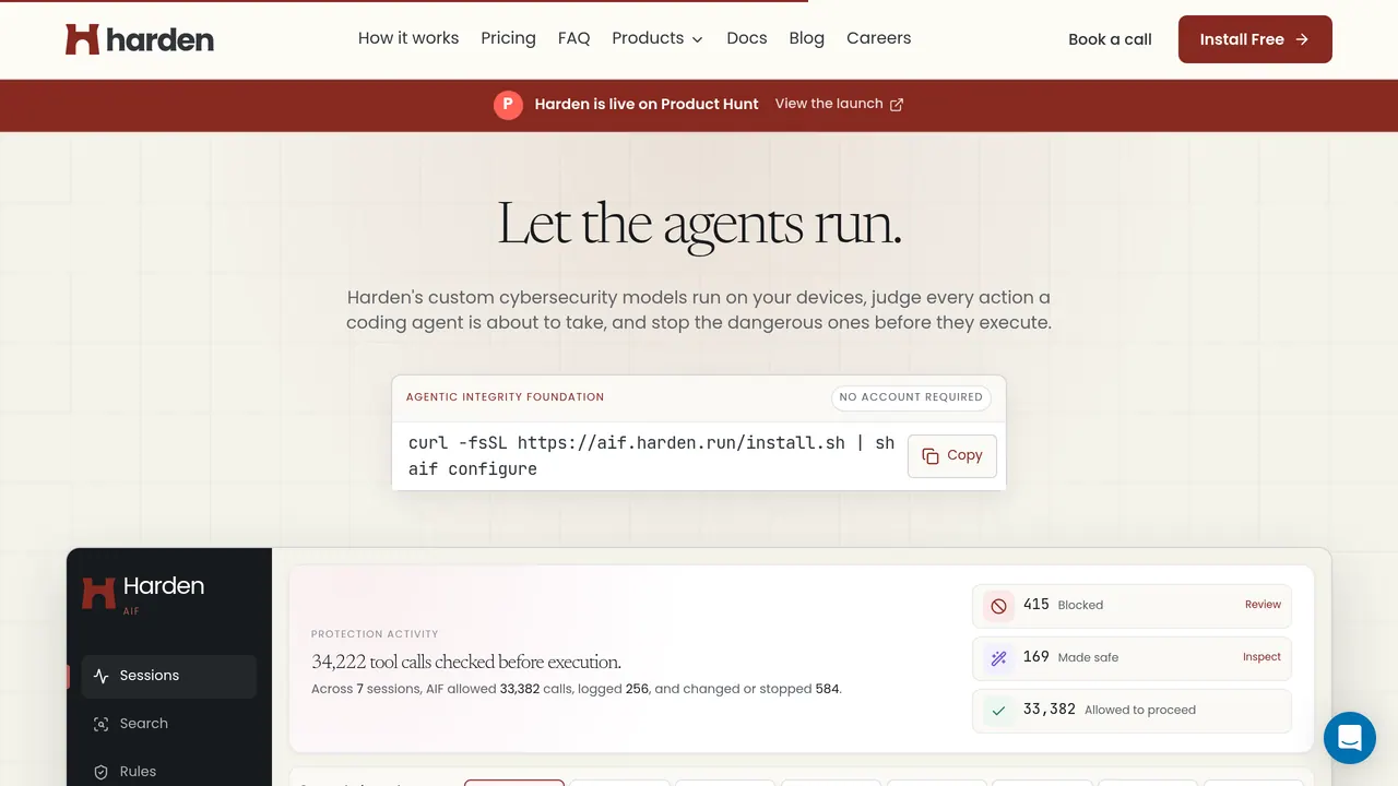 Screenshot of Harden