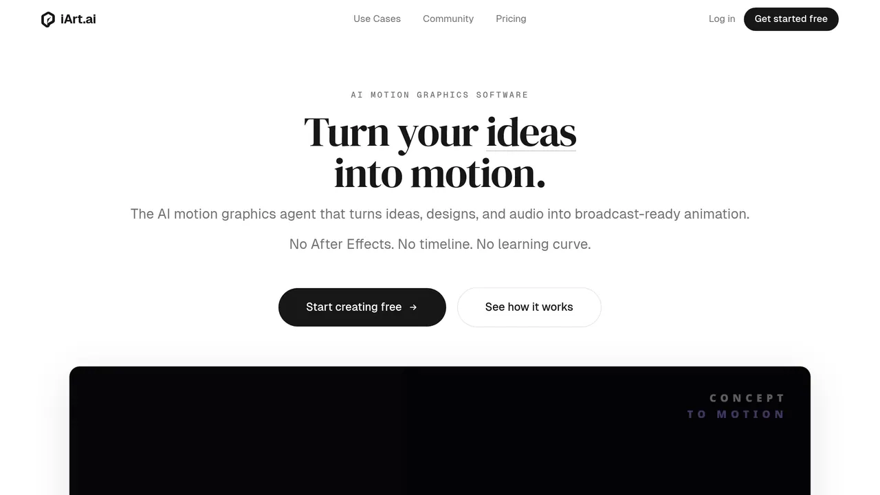 Screenshot of iArt.ai