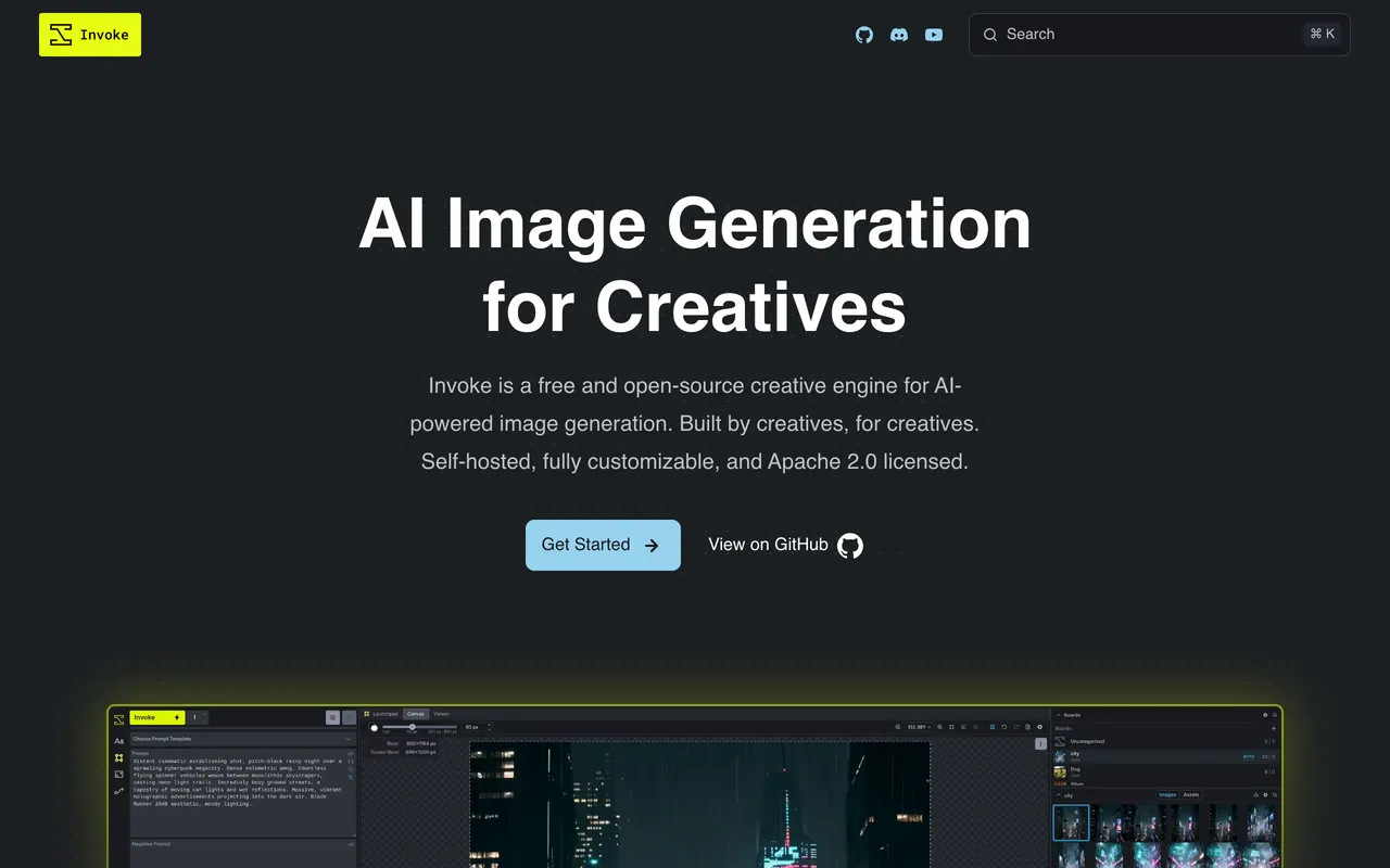 Invoke screenshot