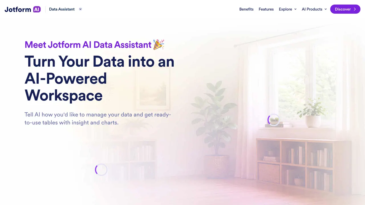 Screenshot of Jotform AI Data Assistant