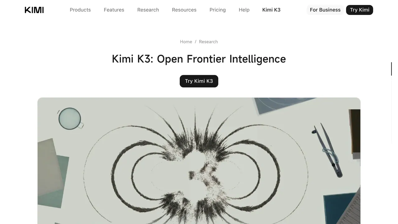 Screenshot of Kimi K3
