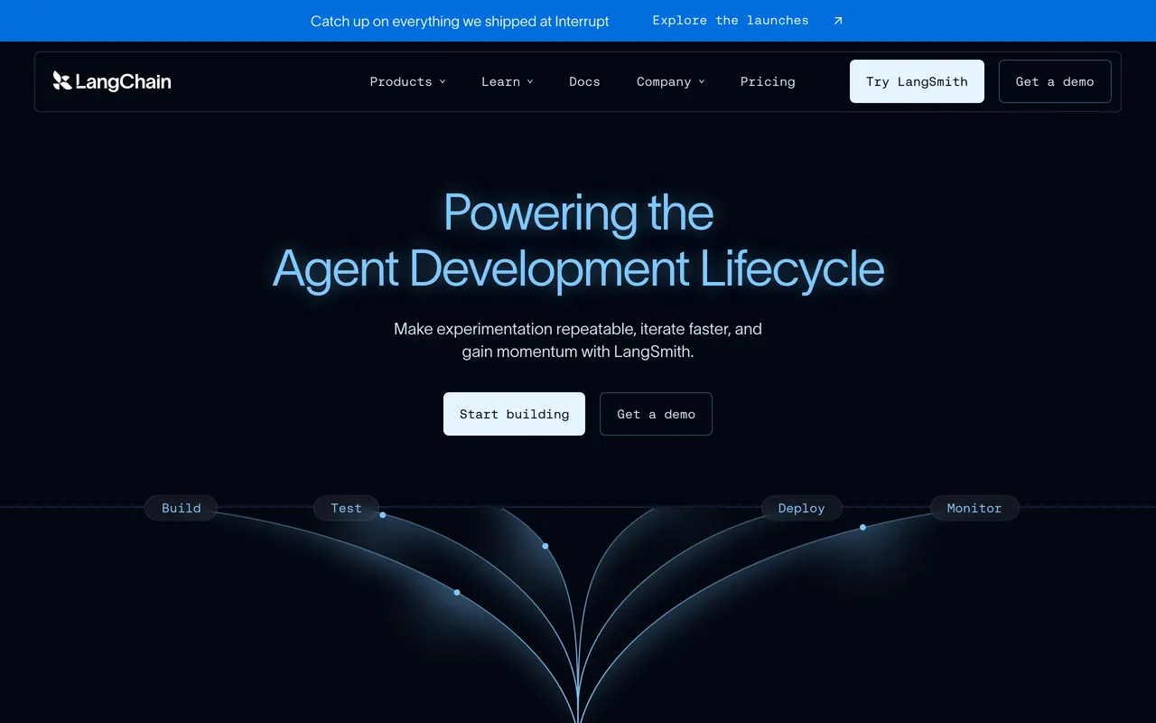 Screenshot of LangChain