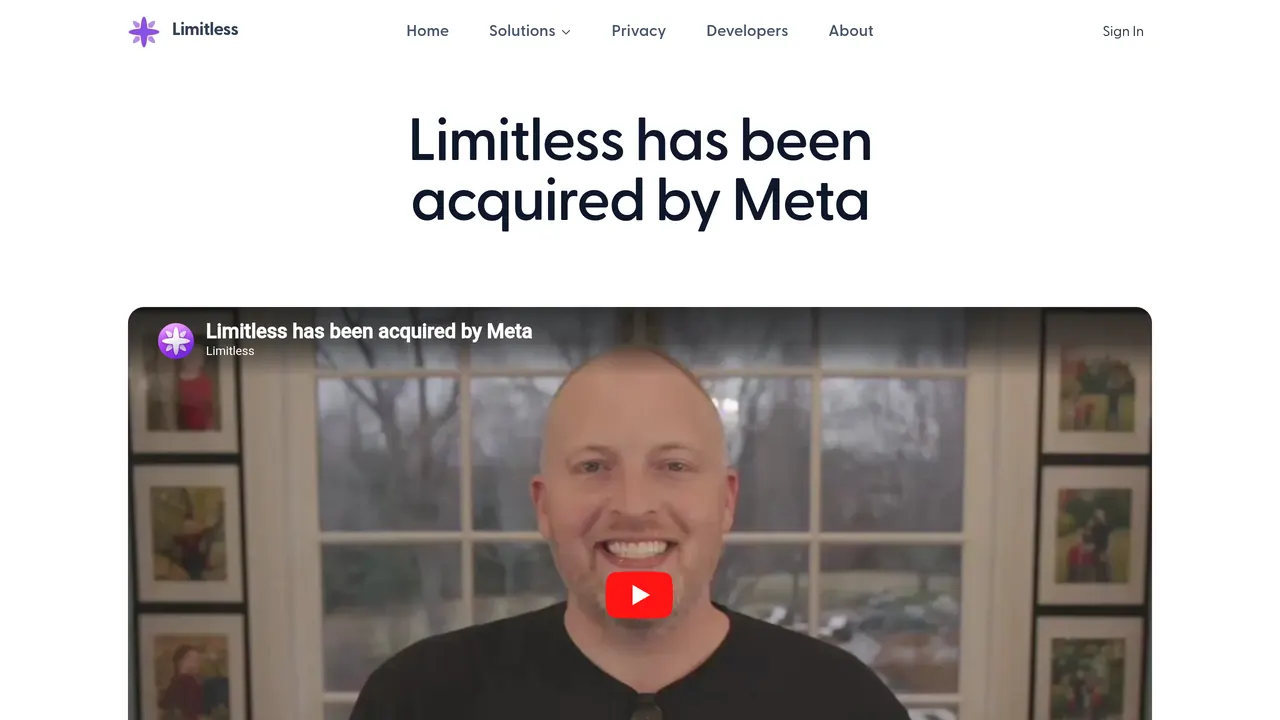 Screenshot of Limitless