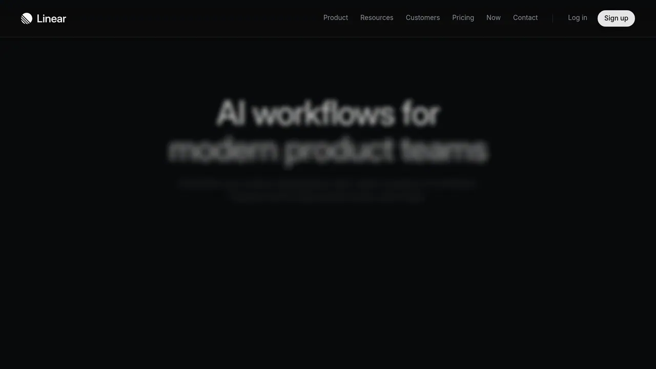 Screenshot of Linear AI