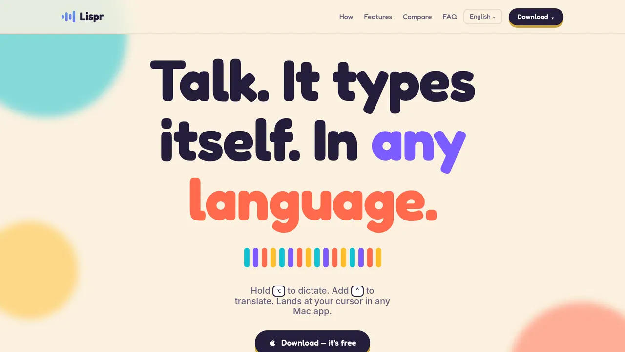 Lispr screenshot
