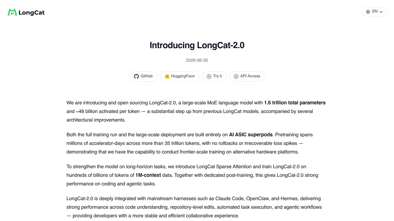 Screenshot of LongCat-2.0