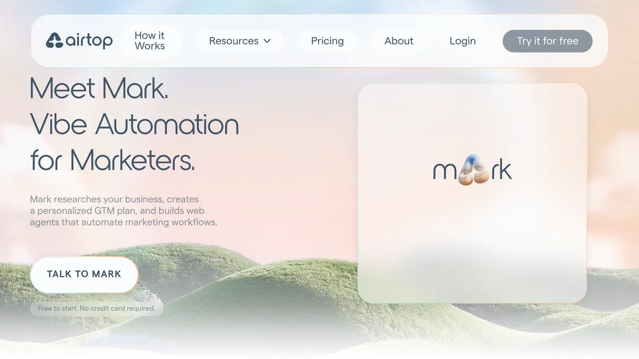 Screenshot of Mark by Airtop