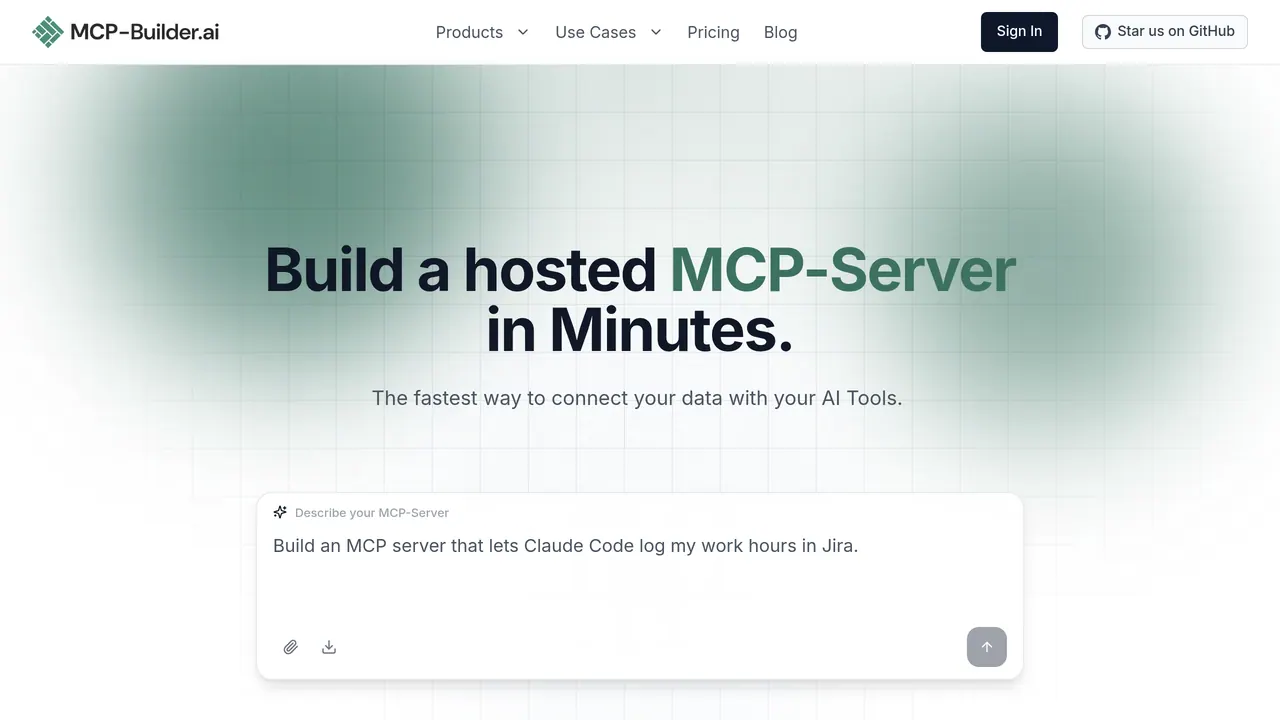 Screenshot of MCP-Builder.ai