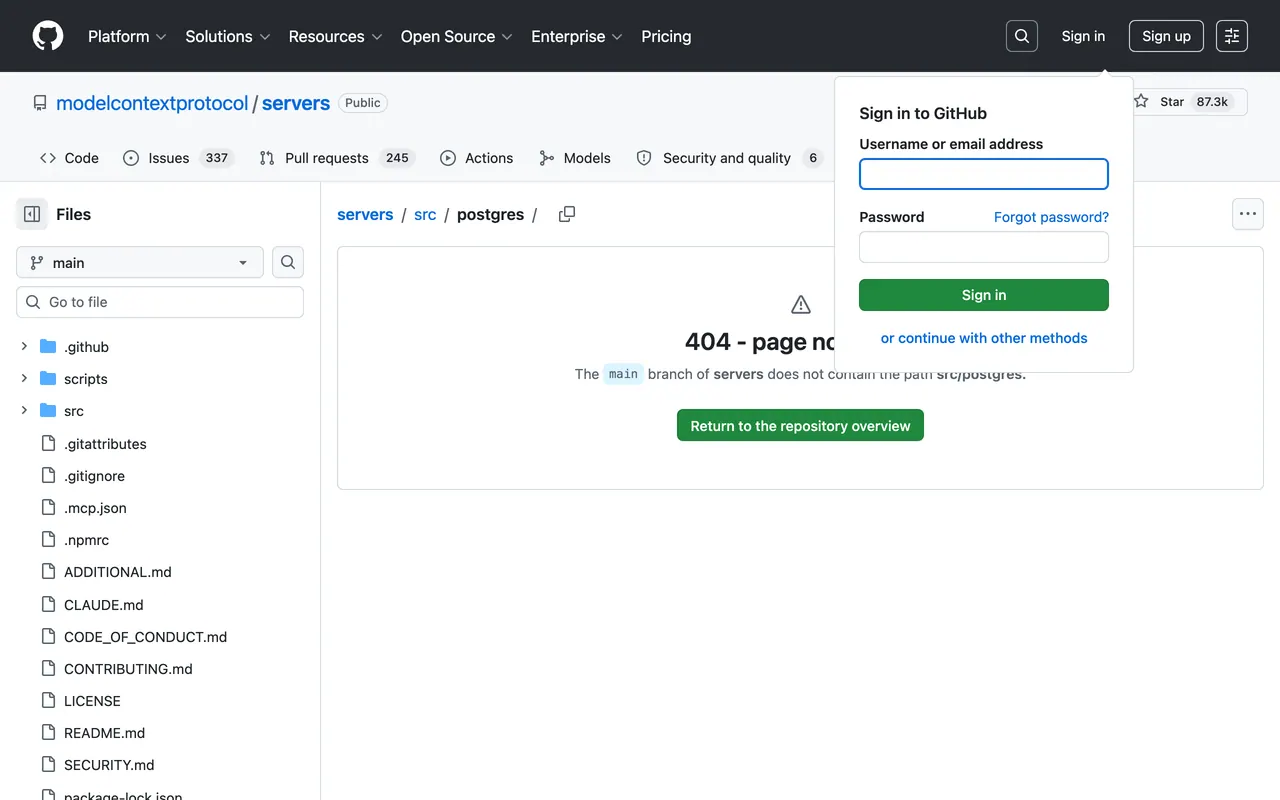 Postgres MCP Server screenshot