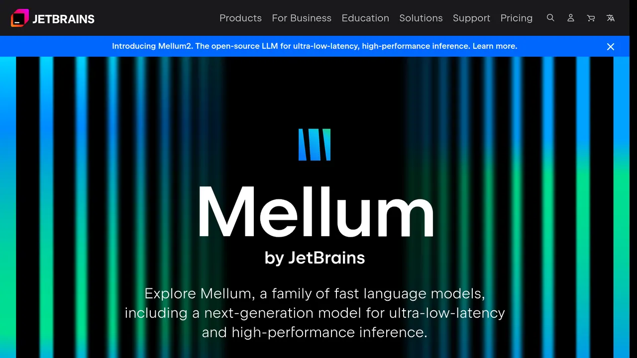Screenshot of Mellum by JetBrains
