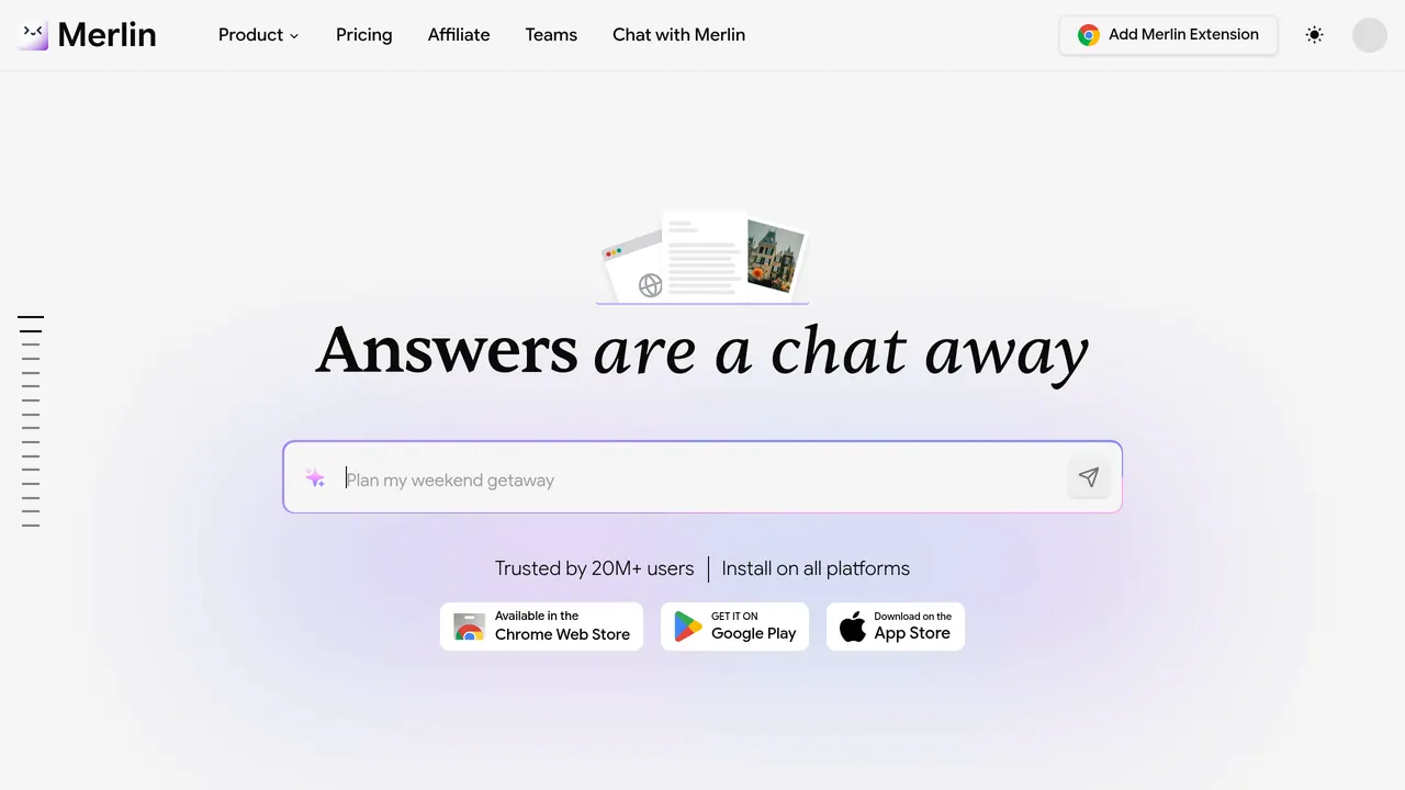 Screenshot of Merlin