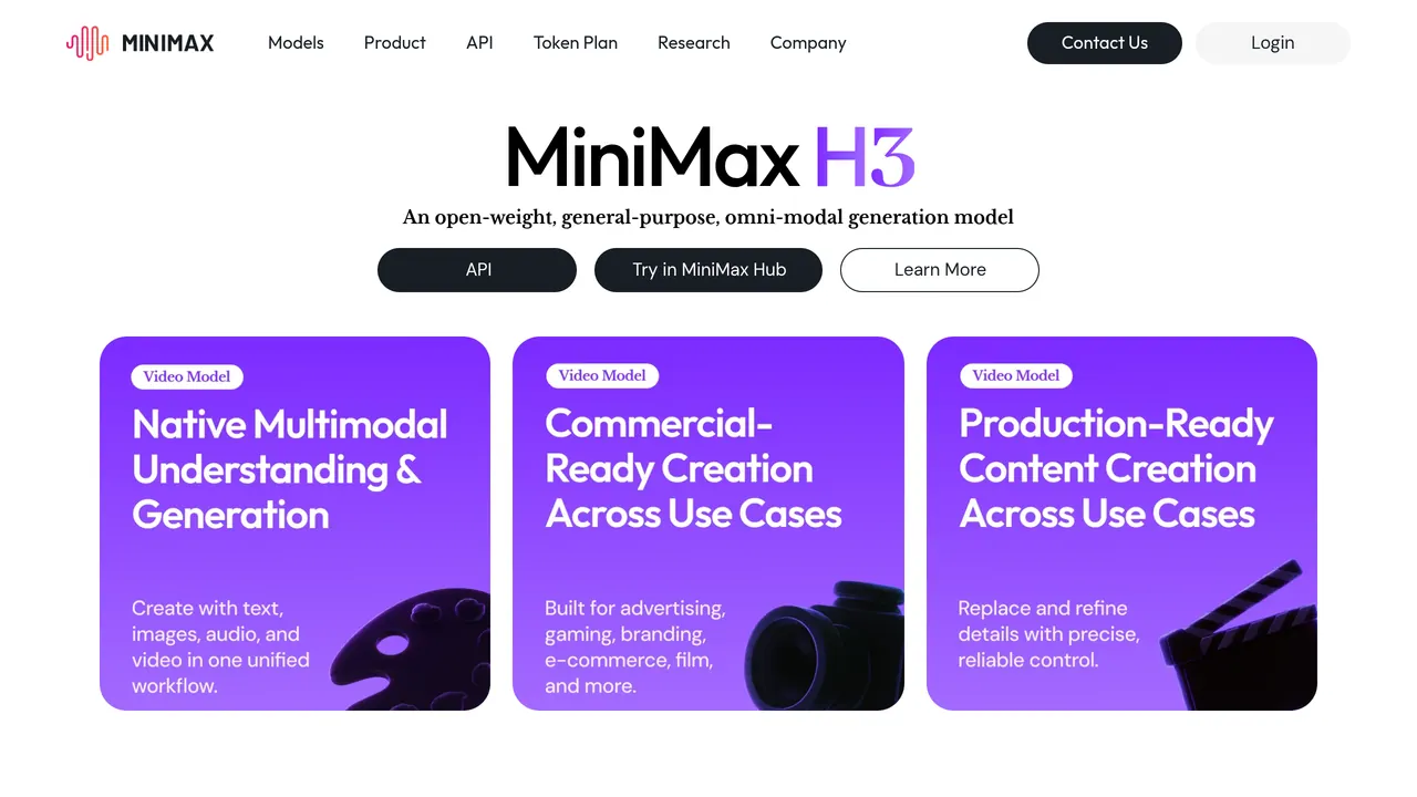 Screenshot of MiniMax H3