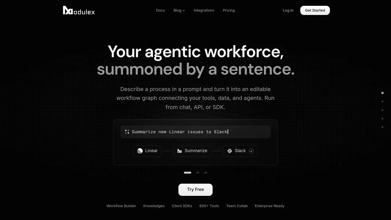 Screenshot of ModuleX