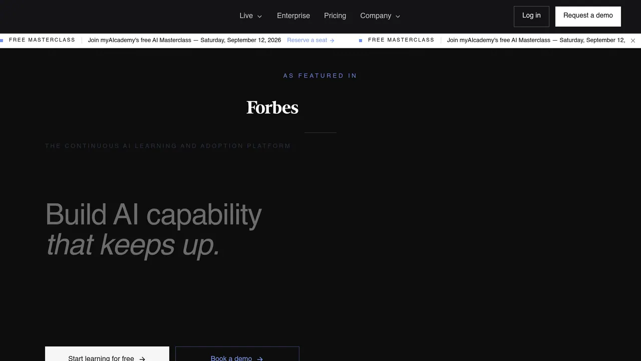 Screenshot of myAIcademy