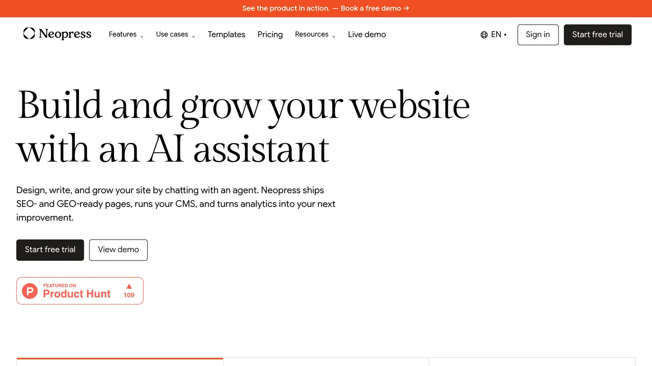 Screenshot of Neopress