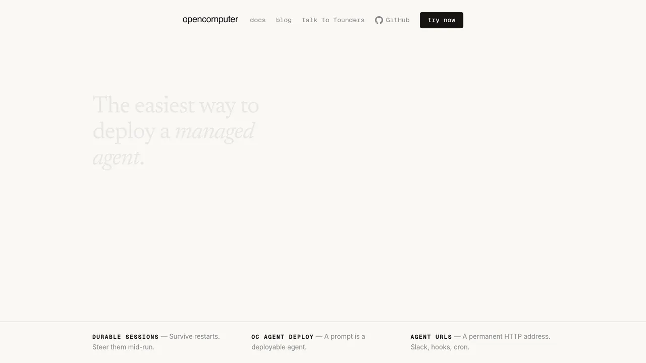 Screenshot of OpenComputer