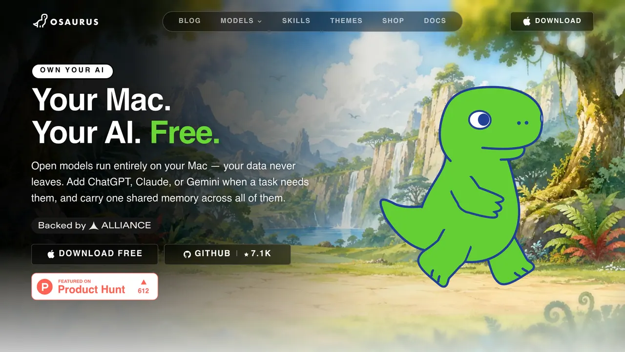 Screenshot of Osaurus