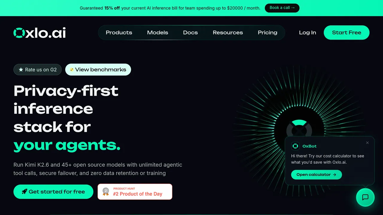 Screenshot of Oxlo.ai