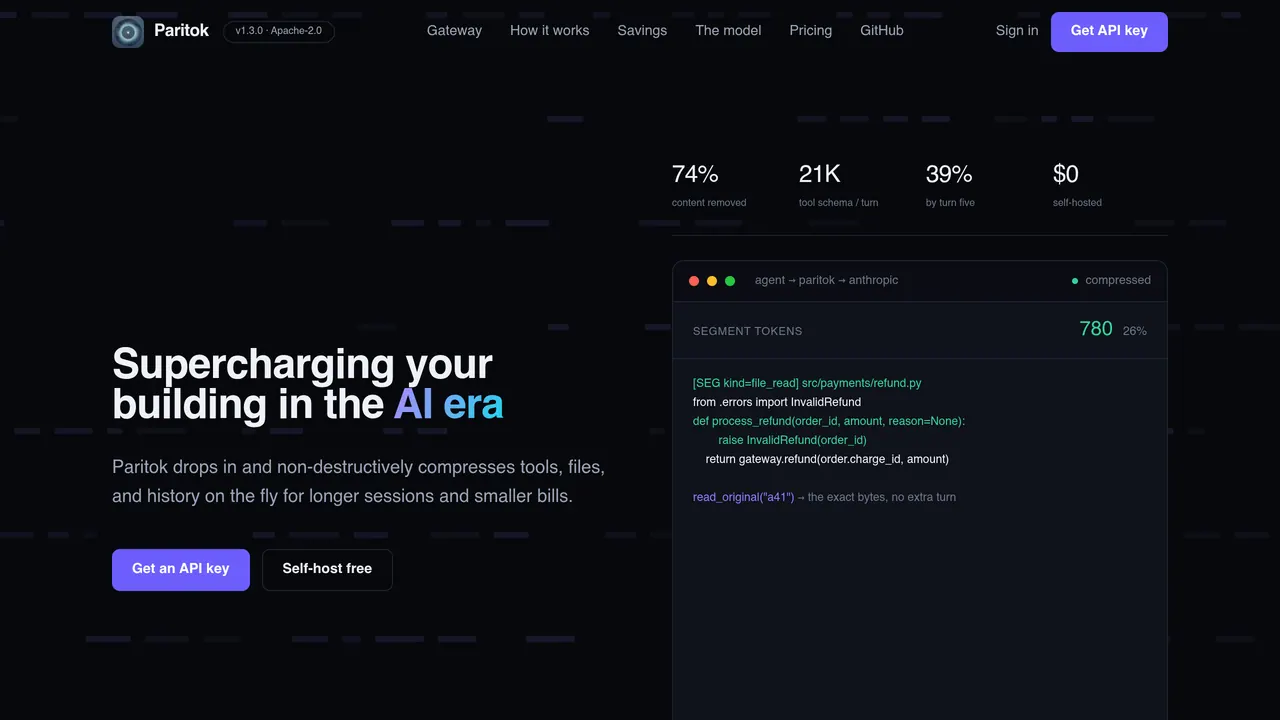 Screenshot of Paritok