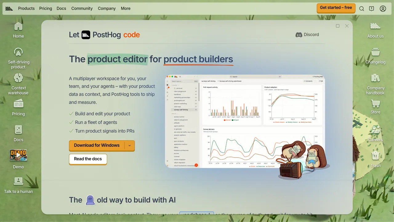 PostHog Desktop screenshot