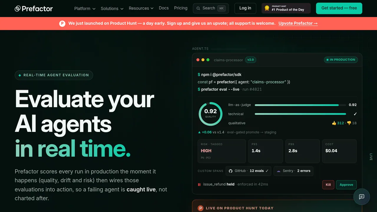 Screenshot of Prefactor