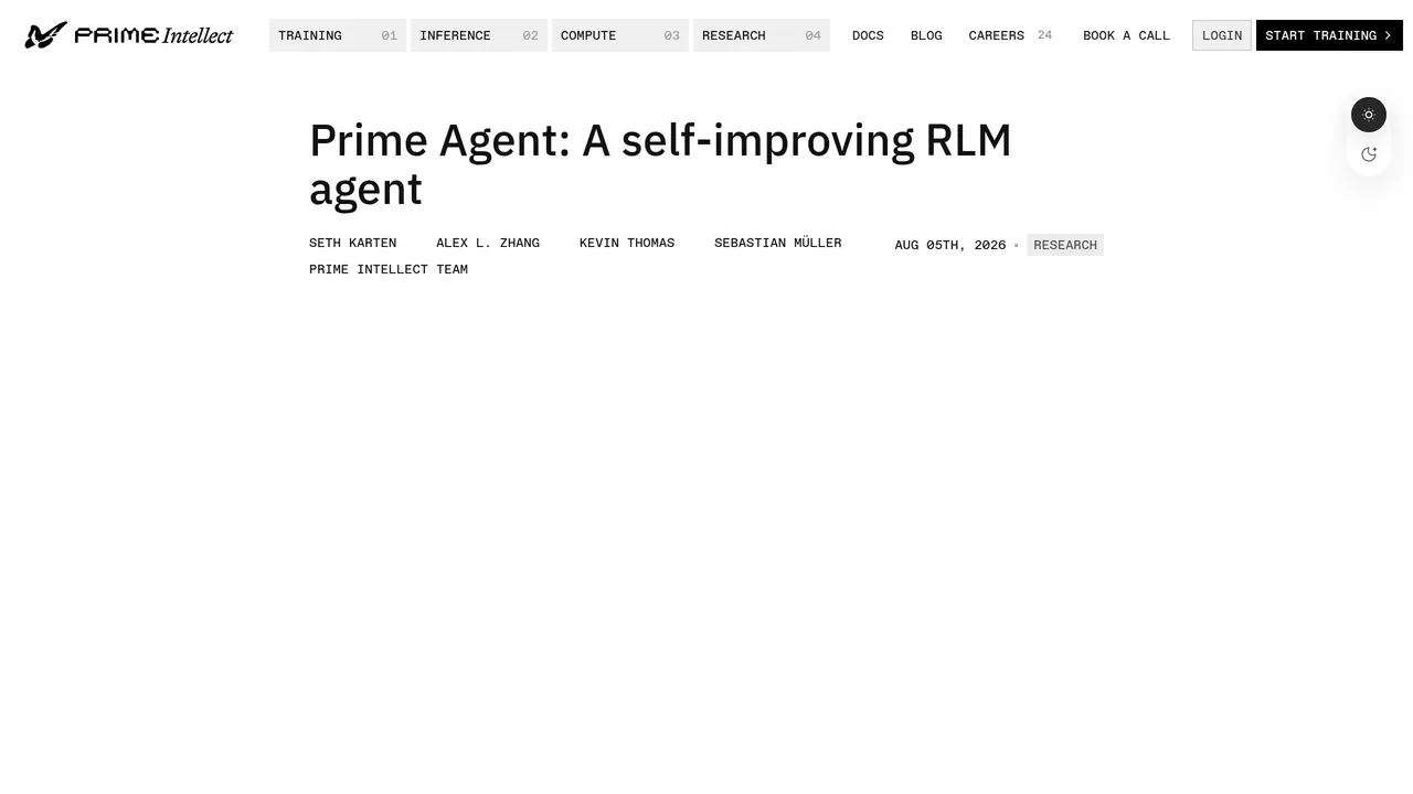 Screenshot of Prime Agent