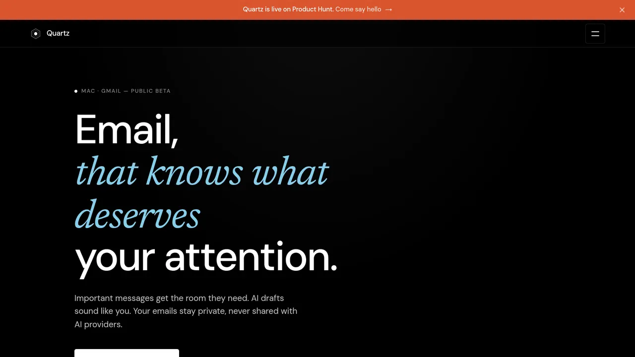 Screenshot of Quartz
