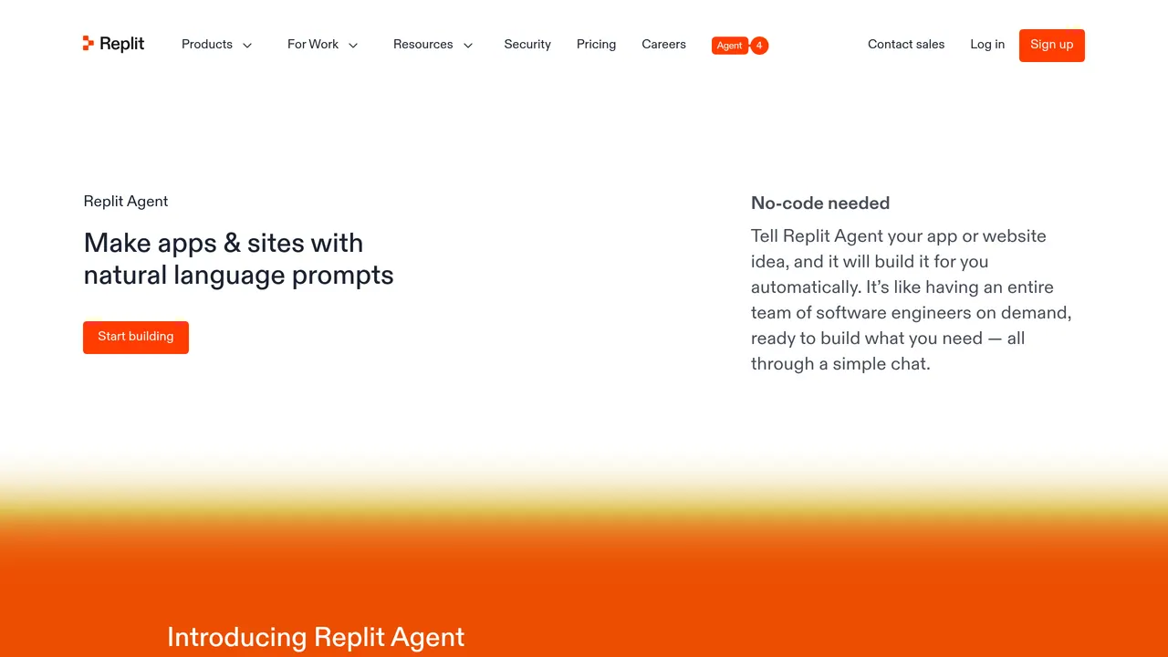 Replit Agent screenshot