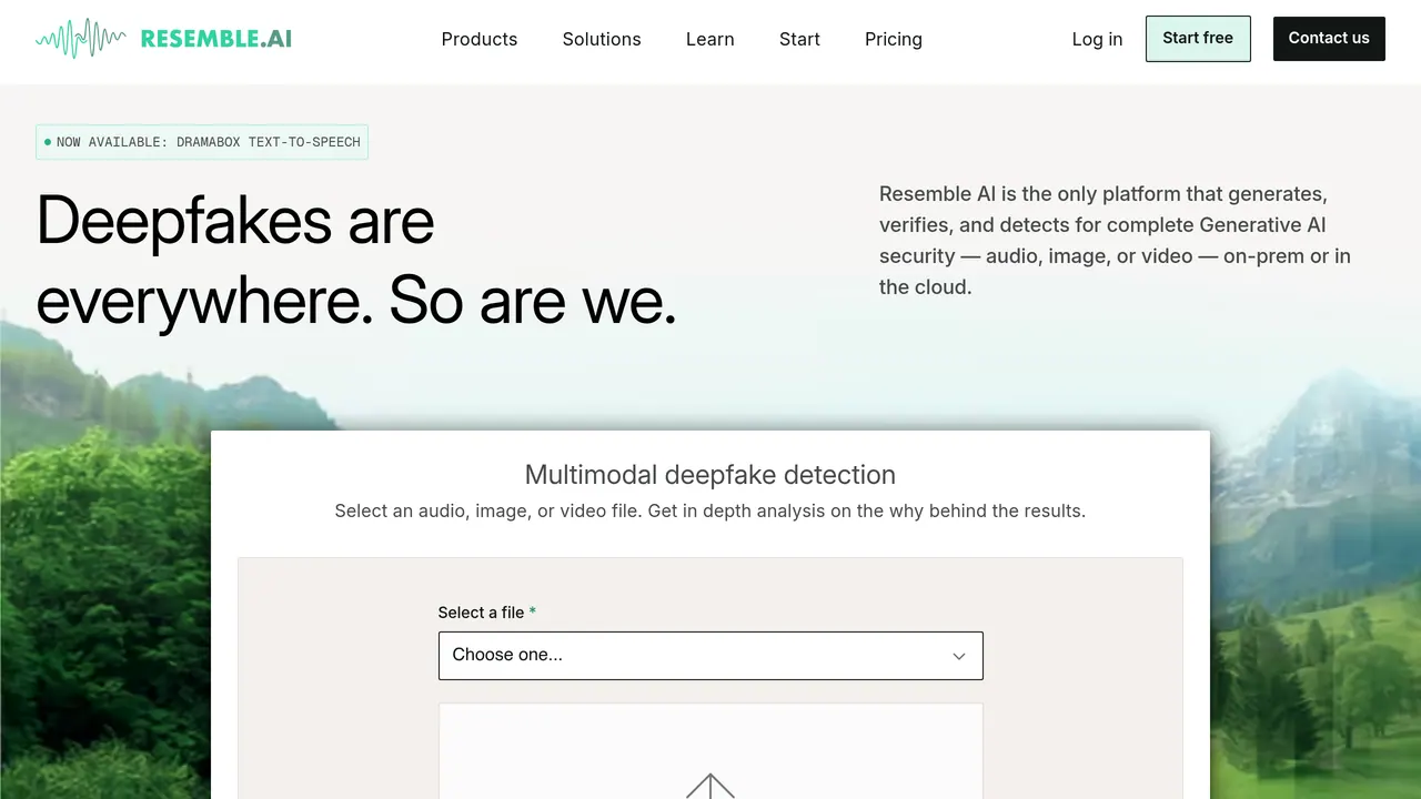 Resemble AI screenshot