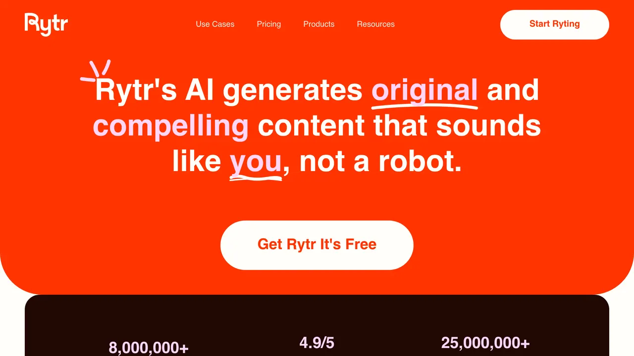 Rytr screenshot