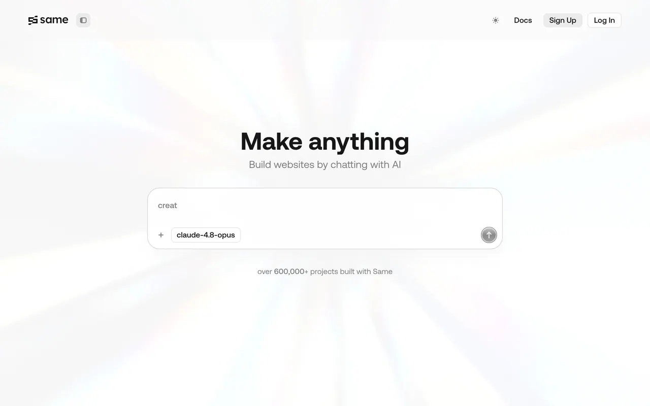 Screenshot of Same